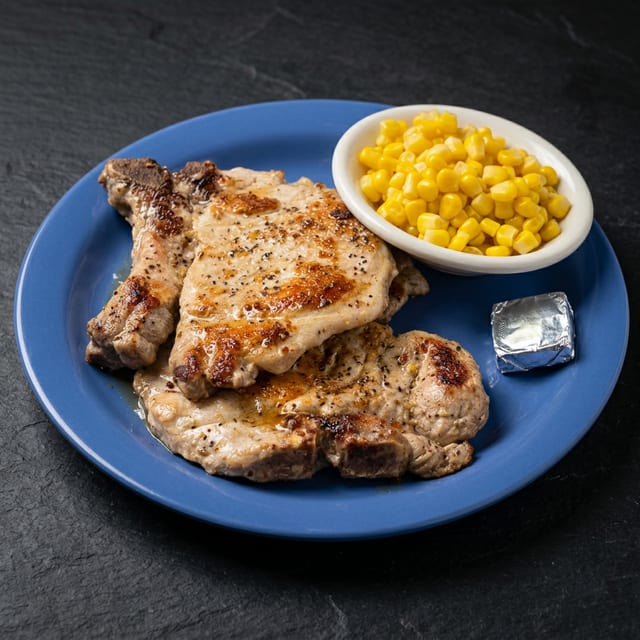 Pork Chop (1) Piece.